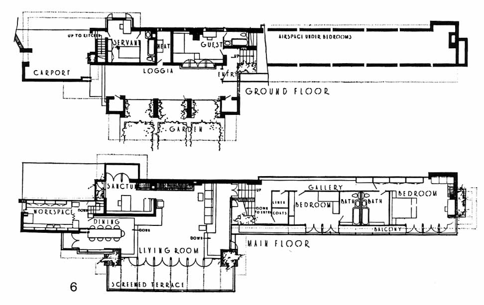 Frank Lloyd Wright House Plans Frank Lloyd Wright Architecture ...